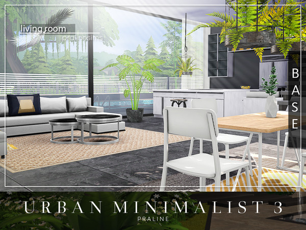 Sims 4 Urban Minimalist 3 house by Pralinesims at TSR