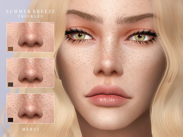 Sims 4 Summer Breeze Freckles by Merci at TSR