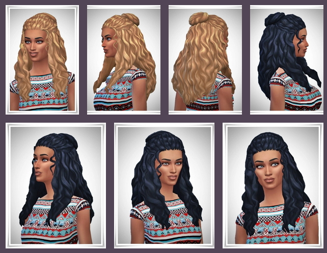 Sims 4 Mid Knot Braids at Birksches Sims Blog