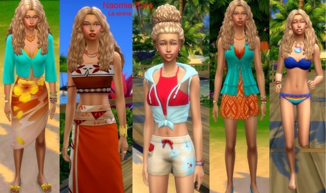Sims 4 Naomie Vera (Mermaid challenge) by chipie cyrano at L’UniverSims
