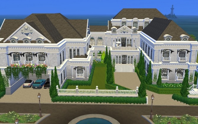 Sims 4 Luxury Hollywood Mansion by catdenny at Mod The Sims
