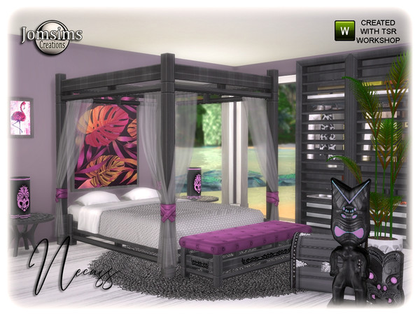 Sims 4 Necass bedroom by  jomsims at TSR