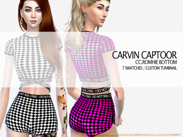 Sims 4 Romhie Bottom by carvin captoor at TSR