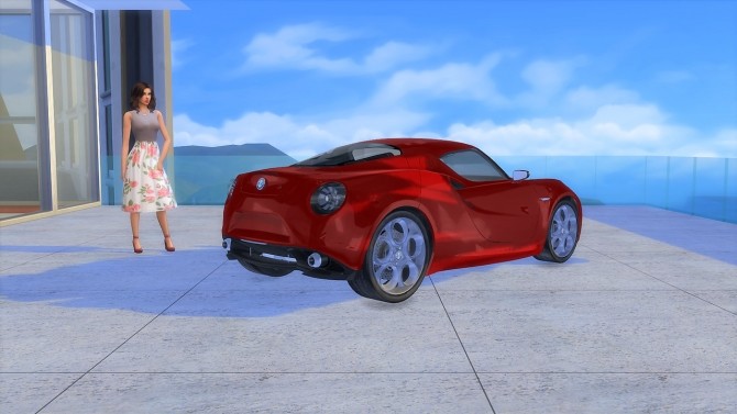 Sims 4 Alfa Romeo 4C Concept at LorySims