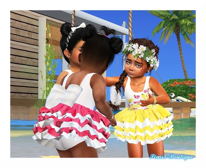 Sims 4 Romantic Designer Dress for little Girls at Sims4 Boutique