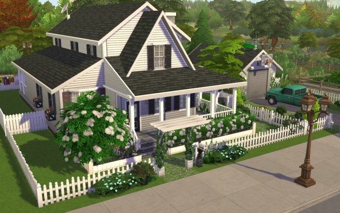 Sims 4 Simple Family Cottage Upgraded by AmelieItsMe at Mod The Sims