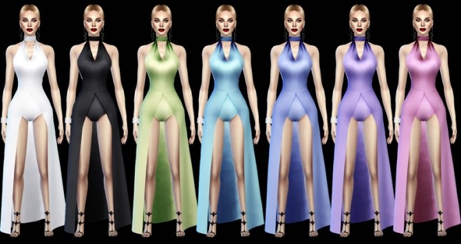 Sims 4 Adouna dress at Jomsims Creations