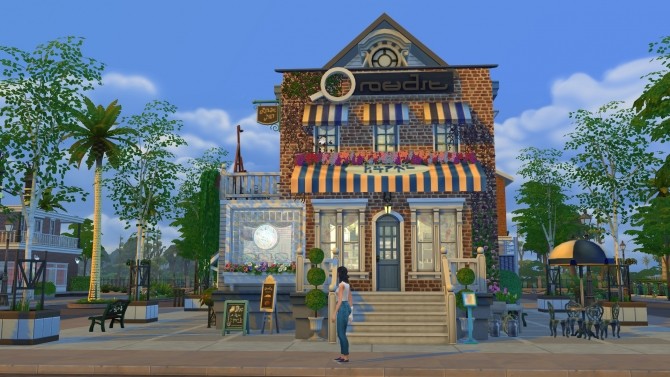 Sims 4 Red Roast Cafe CC Free by kiimy 2 Sweet at Mod The Sims