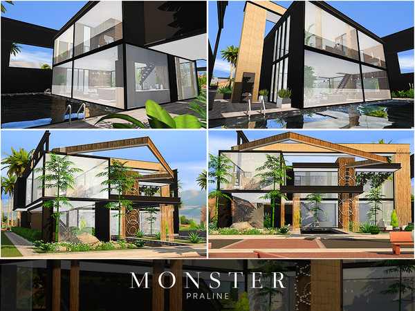 Sims 4 Monster house by Pralinesims at TSR