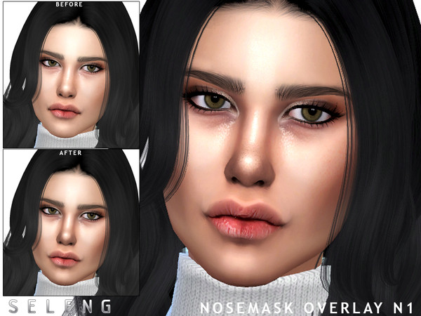 Sims 4 Nosemask N1 Overlay by Seleng at TSR