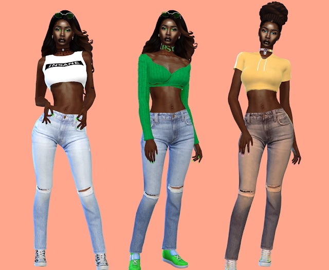 Designer Jeans BG at Teenageeaglerunner » Sims 4 Updates