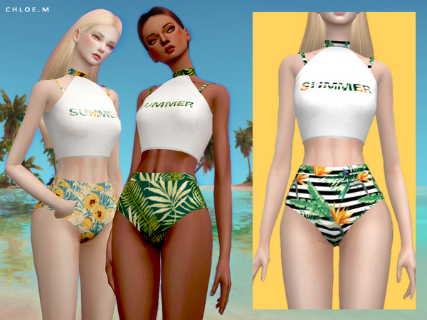 Sims 4 Swimsuit FM by ChloeMMM at TSR