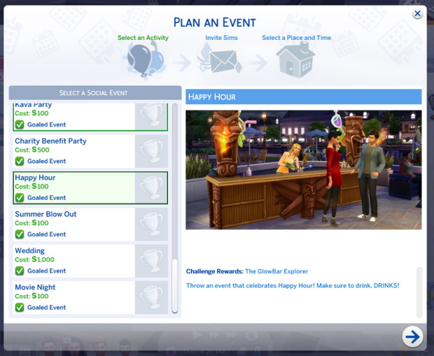 Sims 4 Happy Hour event at Kiara’s Sims 4 Blog