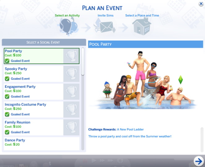 Sims 4 Pool Party event at Kiara’s Sims 4 Blog