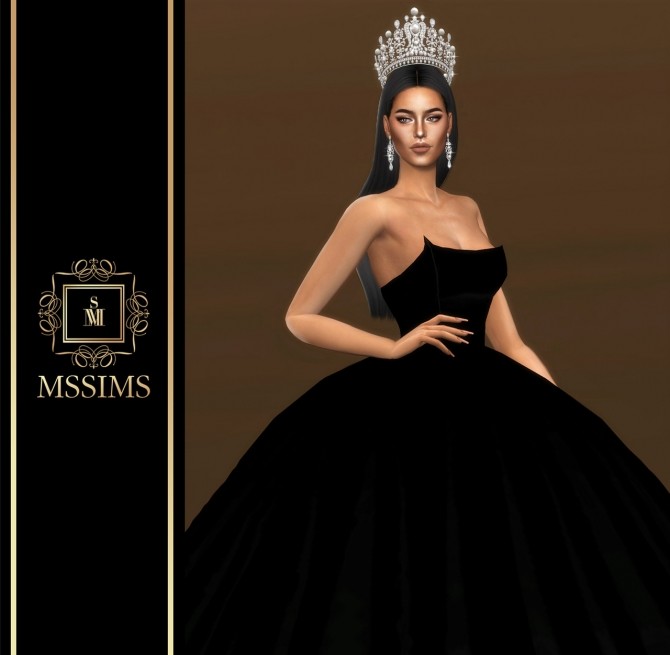 Sims 4 HEAVENLY CROWN & EARRINGS (P) at MSSIMS