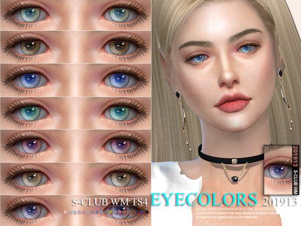 Sims 4 Eyecolors 201913 by S Club WM at TSR