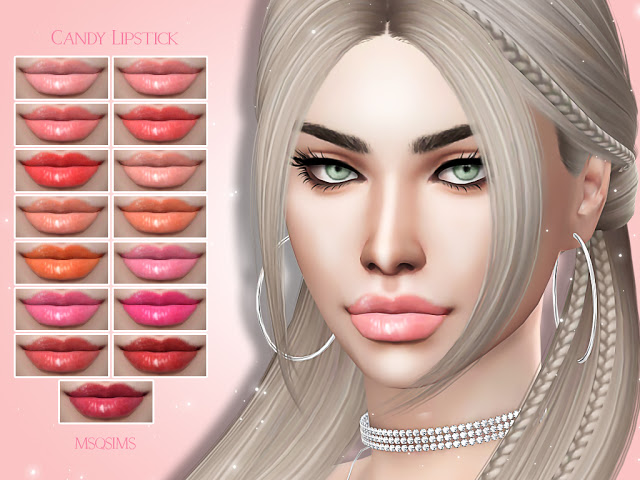 Sims 4 Candy Lipstick at MSQ Sims