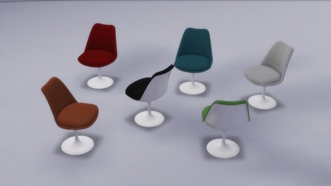 Sims 4 TULIP CHAIR UPHOLSTERED at Meinkatz Creations