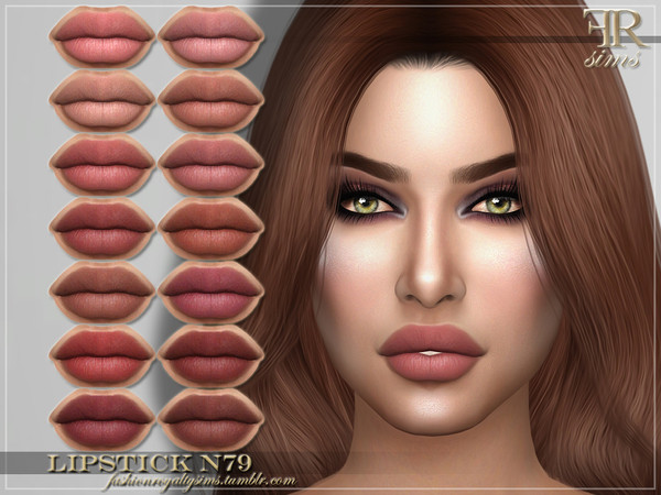 Sims 4 FRS Lipstick N79 by FashionRoyaltySims at TSR