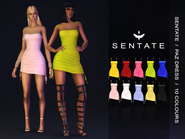 Sims 4 Paz Dress by Sentate at TSR