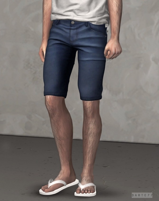 Sims 4 Slim Denim Shorts at Darte77