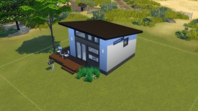 Sims 4 Modern Tiny Hut NO CC by Vulpus at Mod The Sims