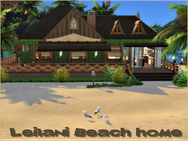 Sims 4 Leilani Beach Home No CC by LCSims at TSR