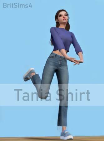 Tania shirt at BritSims 4
