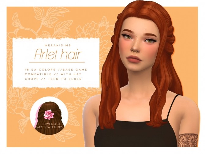 Sims 4 Arlet Hair at Merakisims