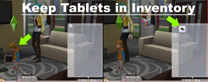 Sims 4 Keep Tablets In Inventory by FerrisWheelable at Mod The Sims