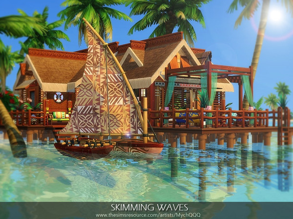 Sims 4 Skimming Waves house by MychQQQ at TSR