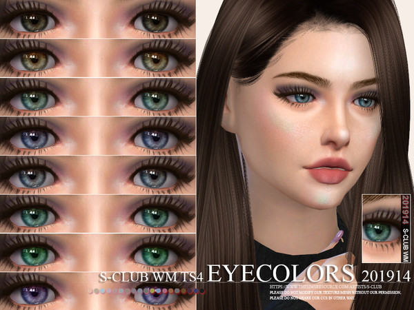 Sims 4 Eyecolors 201914 by S Club WM at TSR