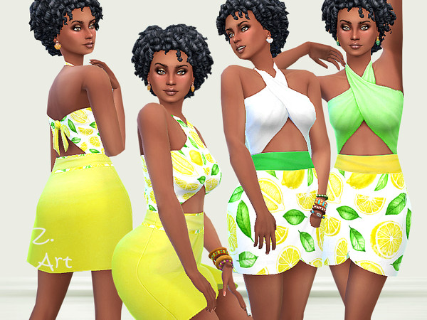 Sims 4 Summertime Fun 08 dress by Zuckerschnute20 at TSR