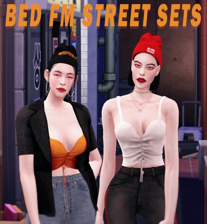 Sims 4 FM summer street sets at Bedisfull – iridescent