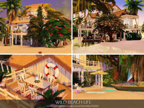 Sims 4 Wild Beach Life by MychQQQ at TSR