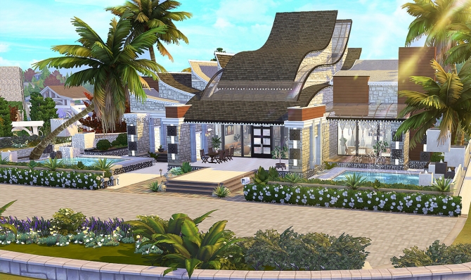 The Waves house at HoangLap’s Sims » Sims 4 Updates