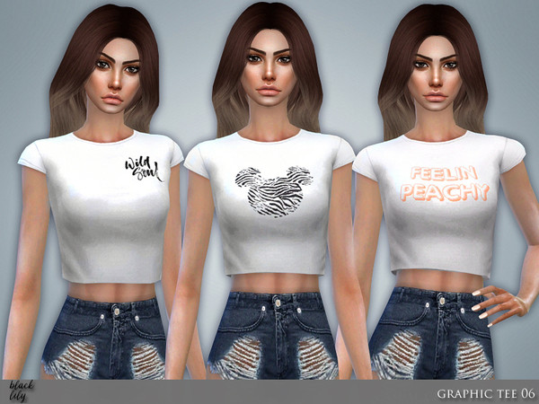 Sims 4 Graphic Tee 06 by Black Lily at TSR