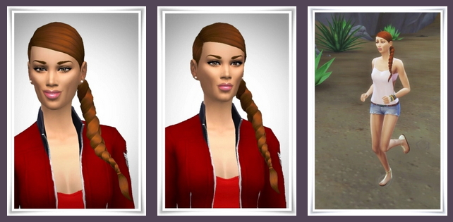 Sims 4 Just Side Pony Tail Hair at Birksches Sims Blog