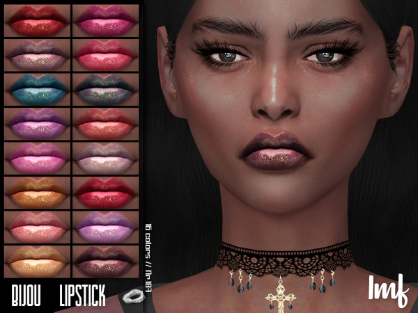 Sims 4 IMF Bijou Lipstick N.187 by IzzieMcFire at TSR