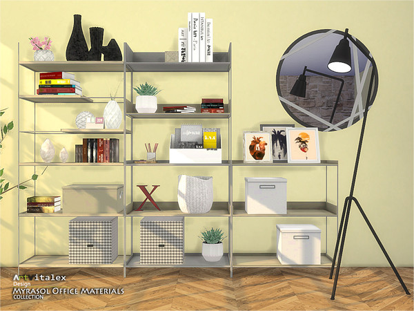 Sims 4 Myrasol Office Materials by ArtVitalex at TSR