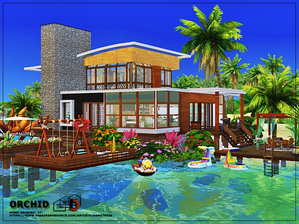 Sims 4 Orchid house by Danuta720 at TSR