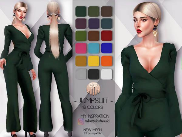 Jumpsuit Overalls Bd68 By Busra Tr At Tsr Sims 4 Updates