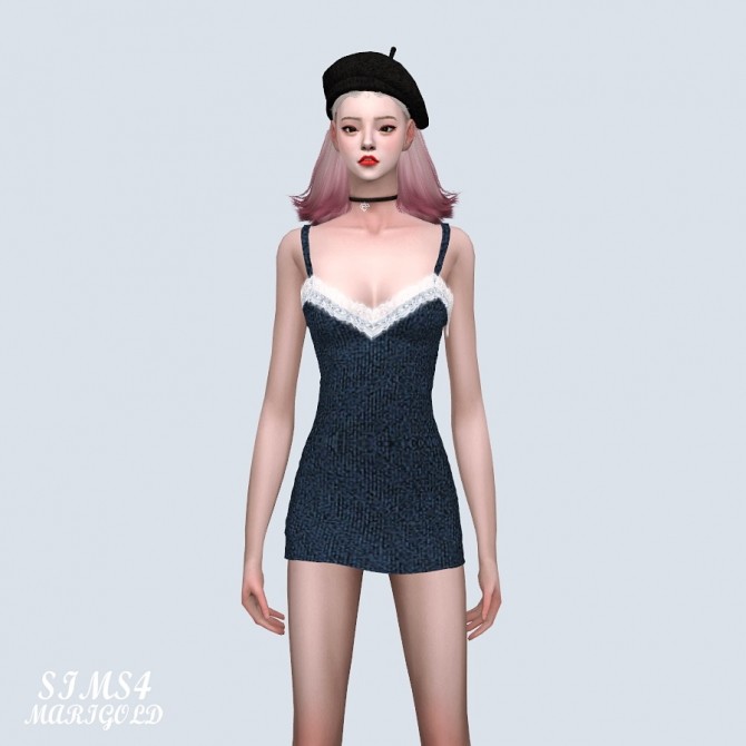 Sims 4 Lace Mini Dress (P) at Marigold