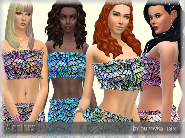 Sims 4 Top Mermaid by bukovka at TSR