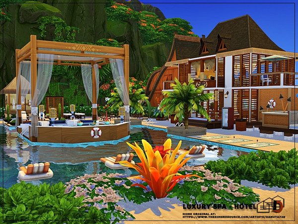 Sims 4 Luxury SPA Hotel by Danuta720 at TSR