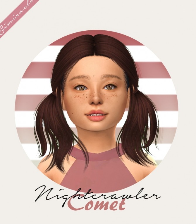 Nightcrawler Comet Hair Kids Version at Simiracle » Sims 4 Updates