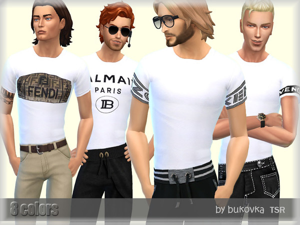 Sims 4 White Shirt by bukovka at TSR