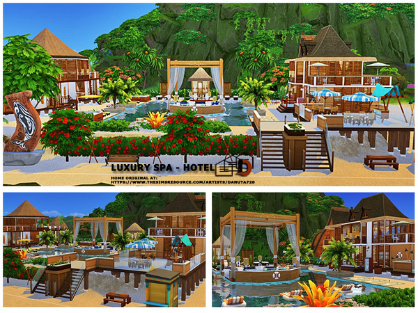 Sims 4 Luxury SPA Hotel by Danuta720 at TSR