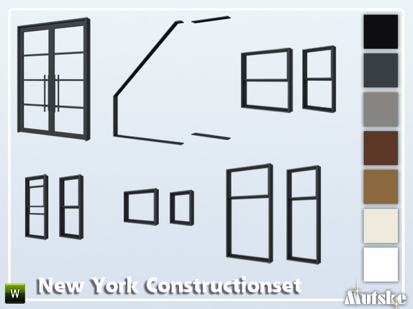 Sims 4 New York Construction set Part 1 by mutske at TSR