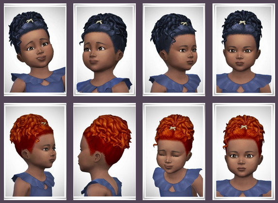 Sims 4 Little Alice UpDo Curls hair at Birksches Sims Blog